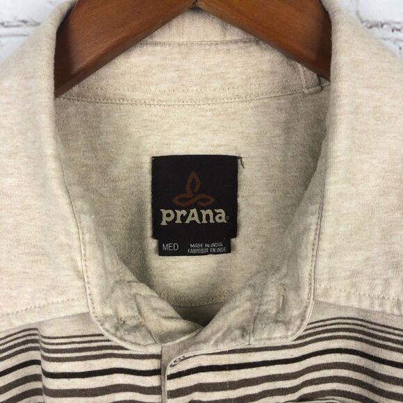 Prana Cream Marco Polo Men's Sz Medium - Picture 3 of 10